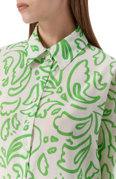 Рубашка из хлопка и шелка ХОХЛОМА Х АЛЕНА АХМАДУЛЛИНА, арт. WTB2249, фото 5