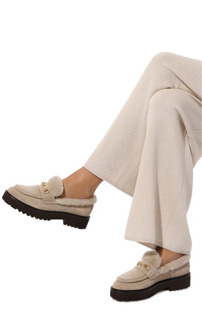 Замшевые лоферы DOUCAL'S бежевого цвета по цене 59950 руб., арт. DD8660PHILPM730T, фото 3 Замшевые лоферы DOUCAL'S, арт. DD8660PHILPM730T, фото 3