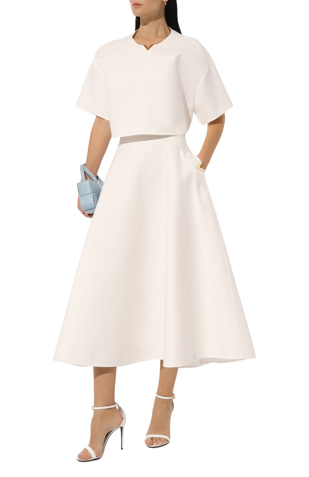 Хлопковая юбка VALENTINO, арт. 5B3RABP175Y, фото 2