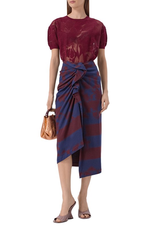 Хлопковый пуловер Dries Van Noten 011226/3733 Красный  011226/3733 Фото 2