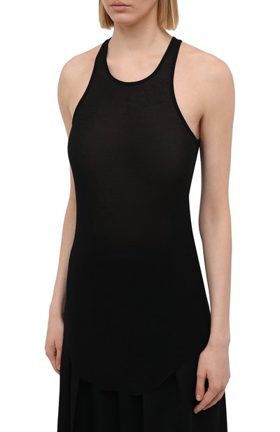 Майка из вискозы и шелка RICK OWENS, арт. RP21S3101/RC, фото 3