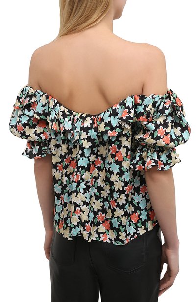 Шелковая блузка SAINT LAURENT, арт. 646229/Y5C61, фото 4