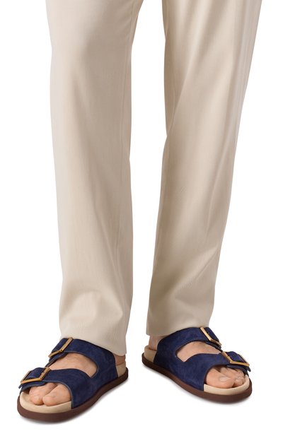 Замшевые шлепанцы BRUNELLO CUCINELLI, арт. MZUS0LY235, фото 3