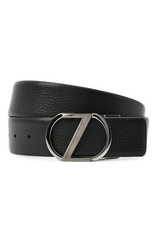 Кожаный ремень Zegna BAMPE1/958A Чёрный BAMPE1/958A