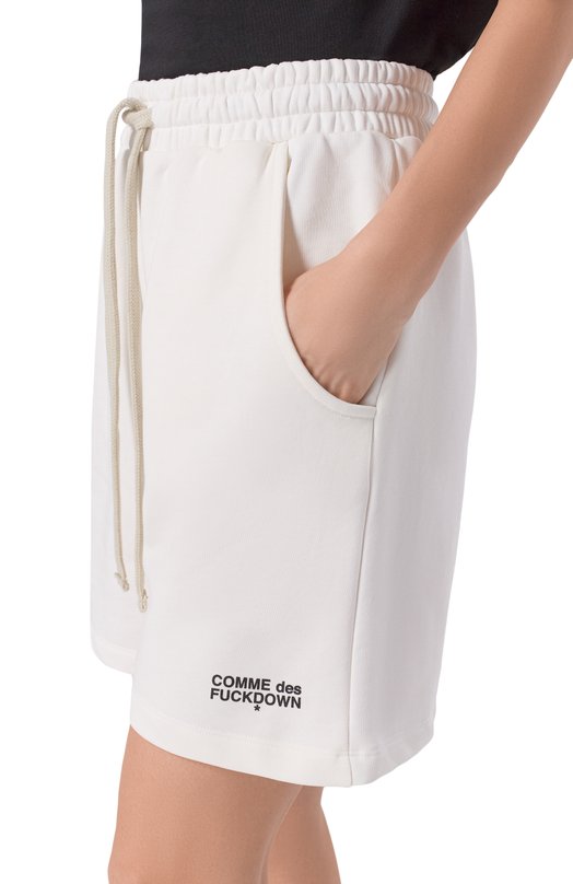 Хлопковые шорты Comme des Fuckdown CFABW01556 Белый  CFABW01556 Фото 5