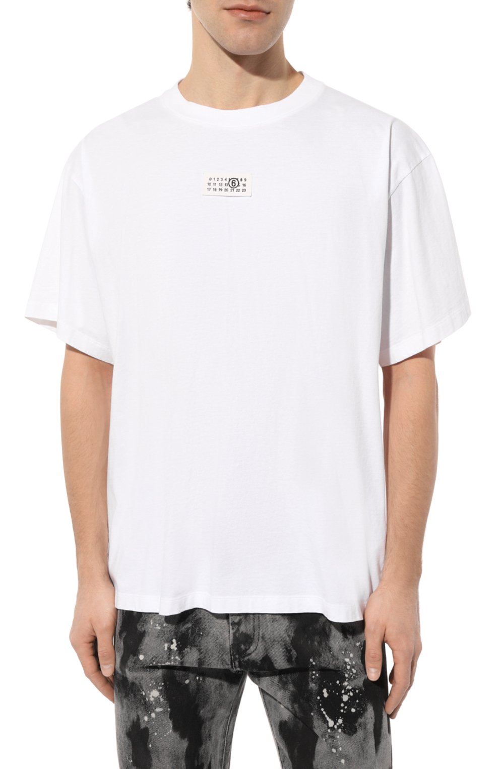 Хлопковая футболка MM6, арт. SH0GC0017/S24312, фото 3