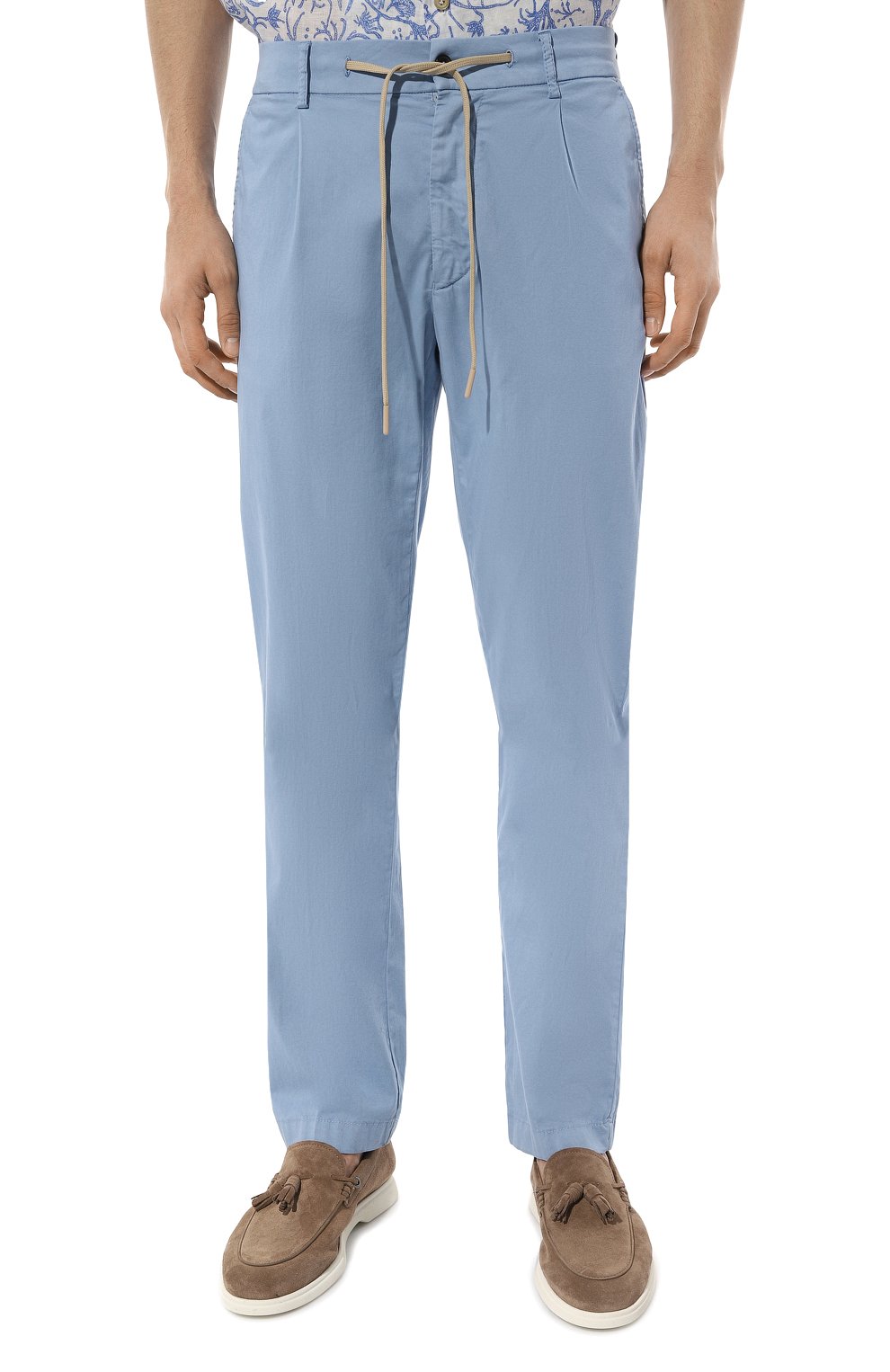 Брюки из хлопка и шелка ANDREA CAMPAGNA, арт. SPIAGGIA 1P GD, фото 3