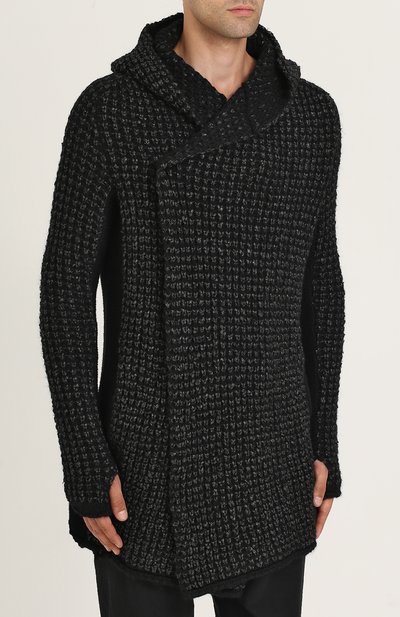 Удлиненный шерстяной кардиган с капюшоном MASNADA, арт. M19M03, фото 3