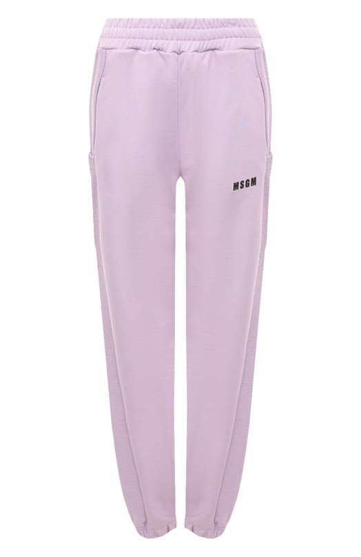 

Хлопковые джоггеры MSGM, Сиреневый