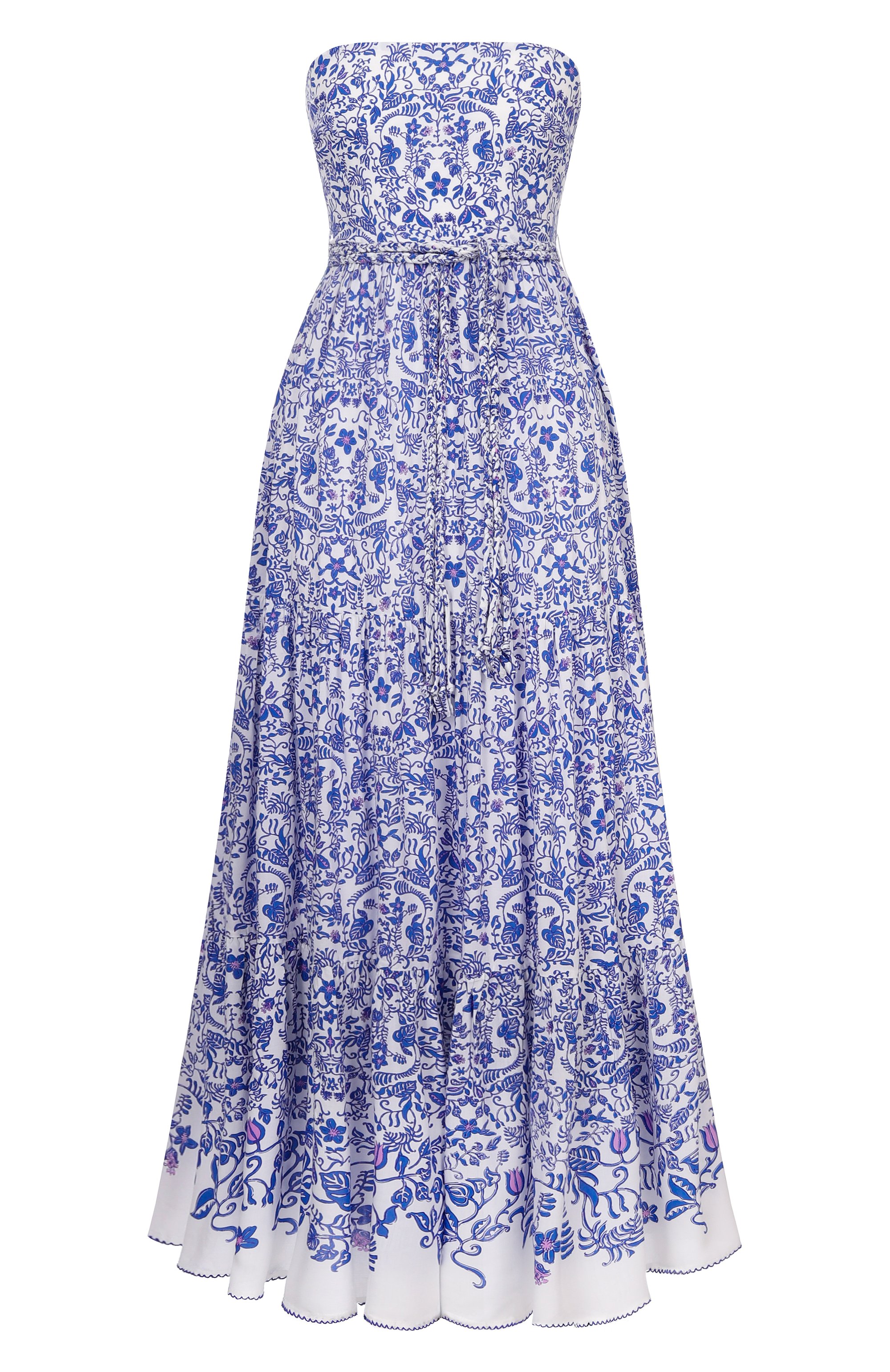 Платье из вискозы POUPETTE ST BARTH синего цвета по цене 49950 руб., арт. WTMR26LVPTWU, фото 1 Платье из вискозы POUPETTE ST BARTH, арт. WTMR26LVPTWU, фото 1