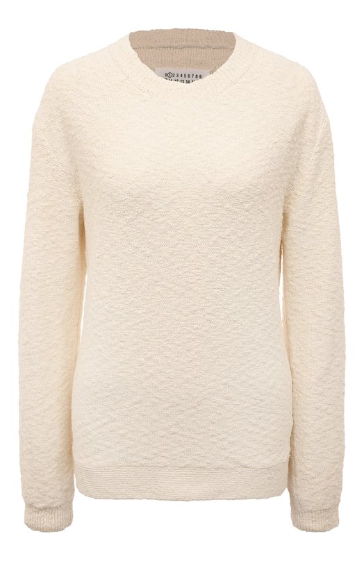 

Хлопковый пуловер Maison Margiela, Белый