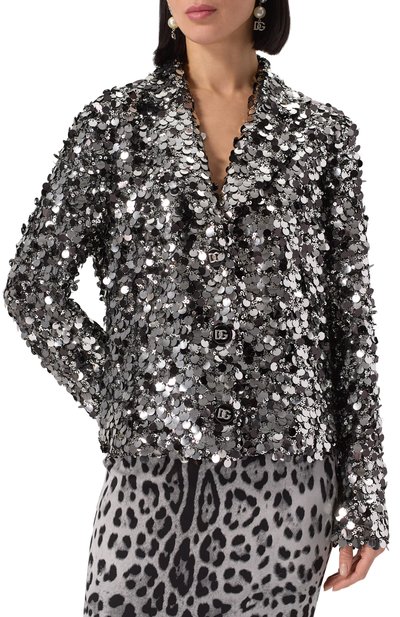 Жакет с отделкой пайетками DOLCE & GABBANA, арт. F27DHT/FLSJ8, фото 3