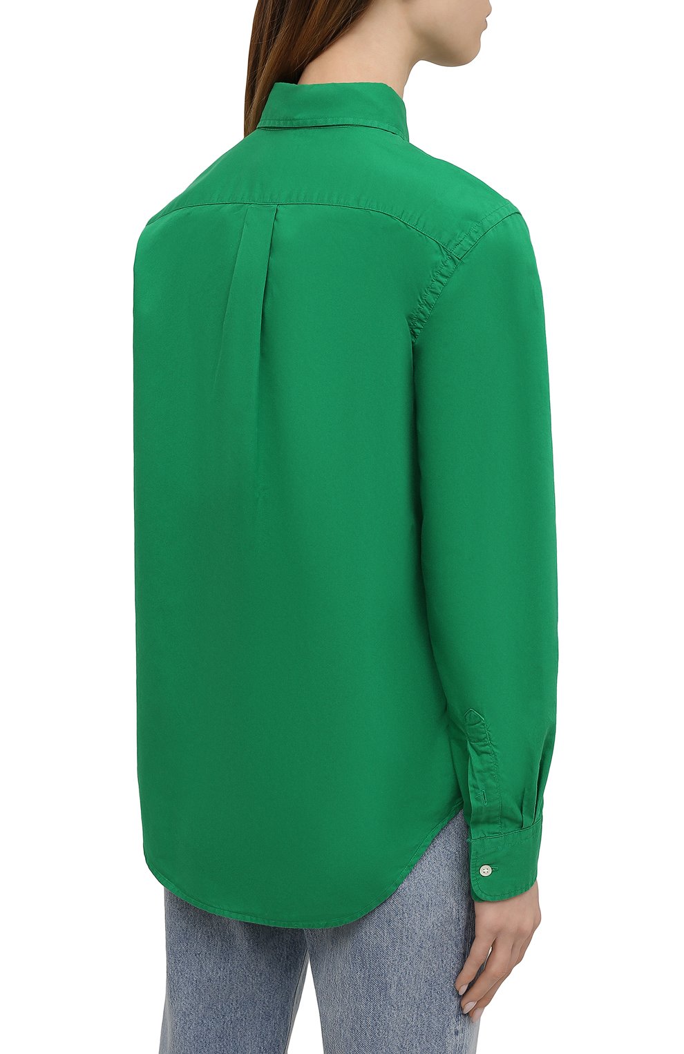 Хлопковая рубашка POLO RALPH LAUREN зеленого цвета по цене 17050 руб., арт. 211841951, фото 4 Хлопковая рубашка POLO RALPH LAUREN, арт. 211841951, фото 4