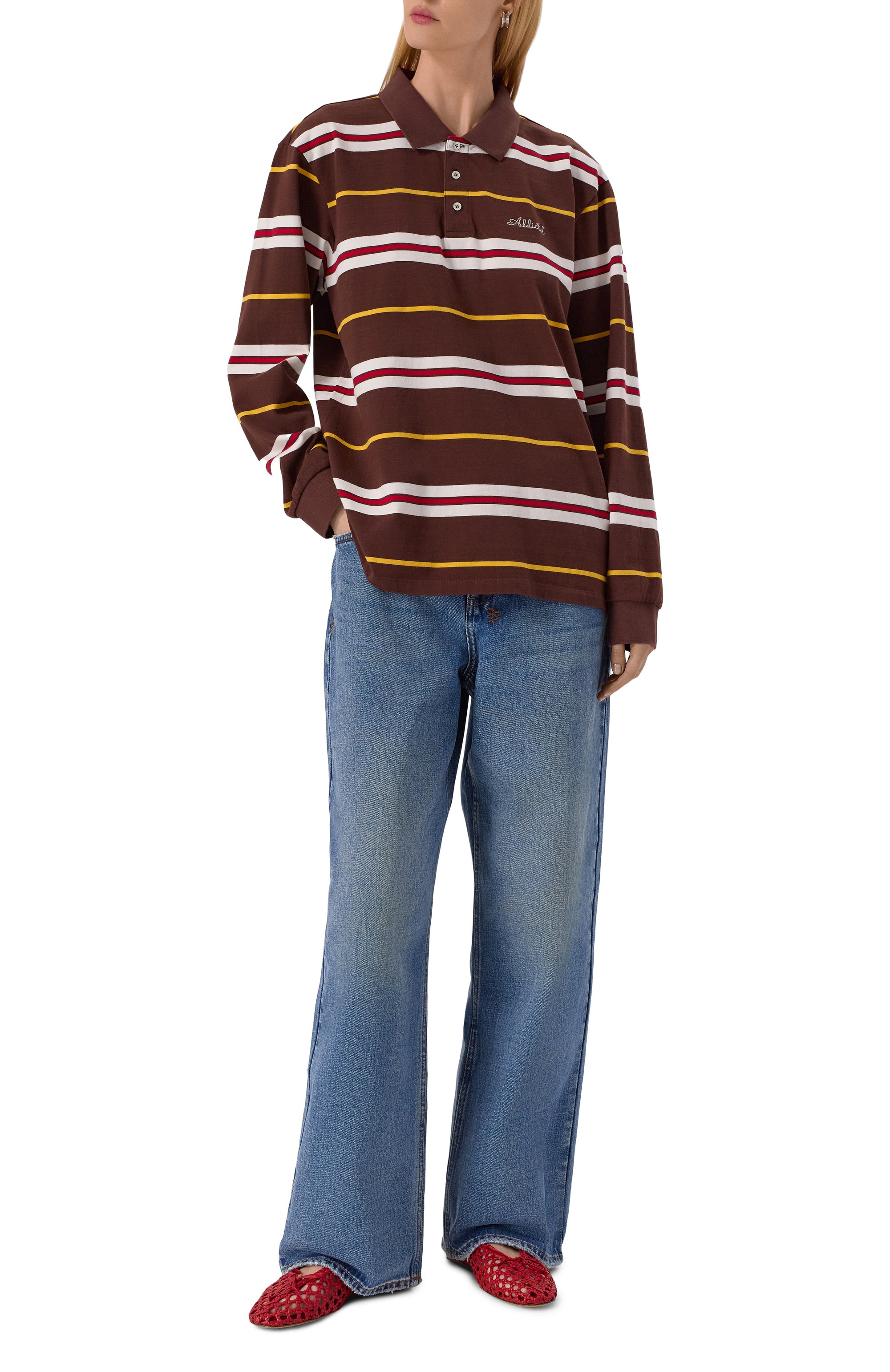 Хлопковое поло ADDICTED коричневого цвета по цене 13400 руб., арт. FT2309.2, фото 2 Хлопковое поло ADDICTED, арт. FT2309.2, фото 2