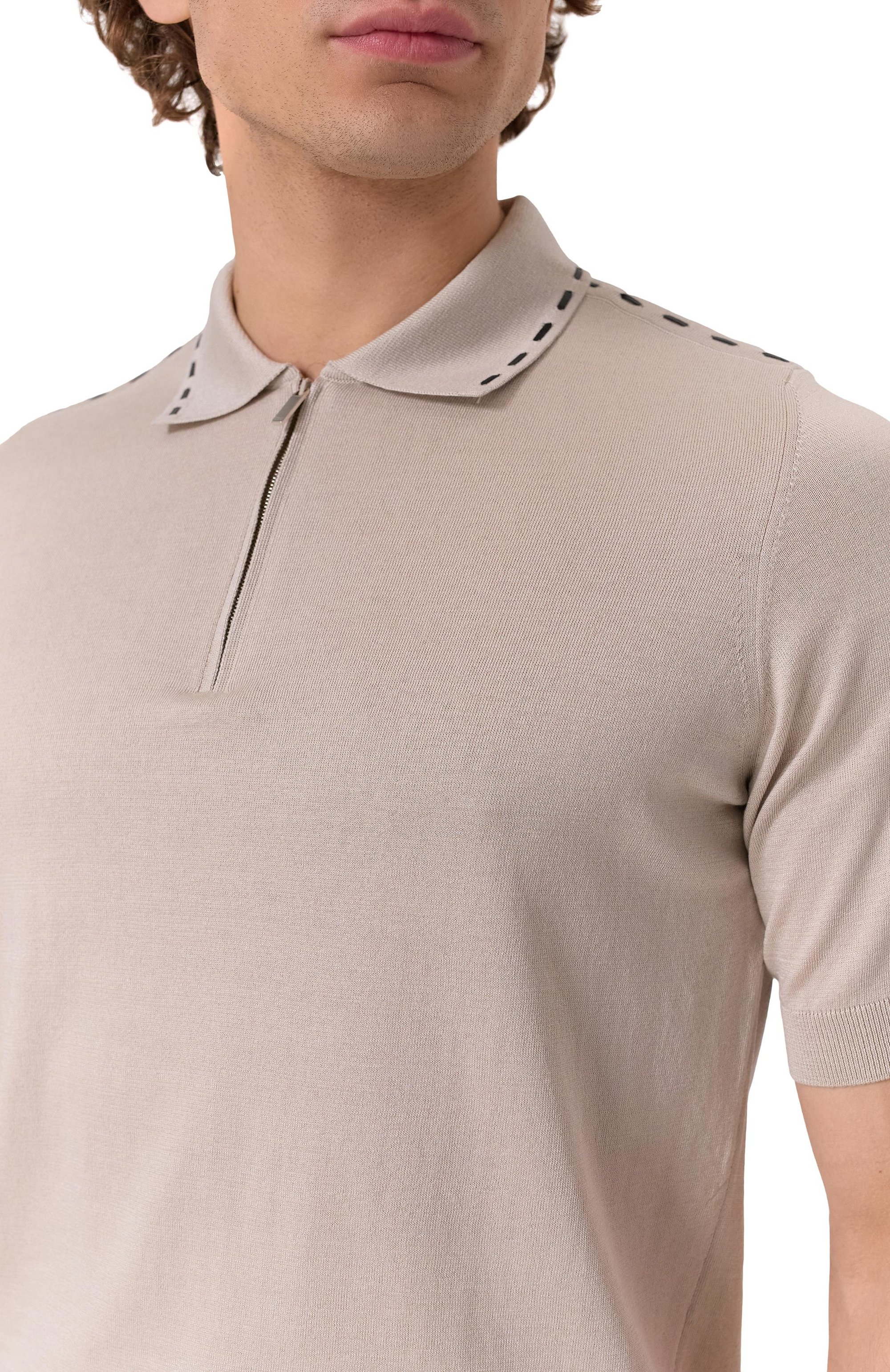 Поло из хлопка и шелка ZILLI, арт. KZP002M0144VRIS00/64, фото 5