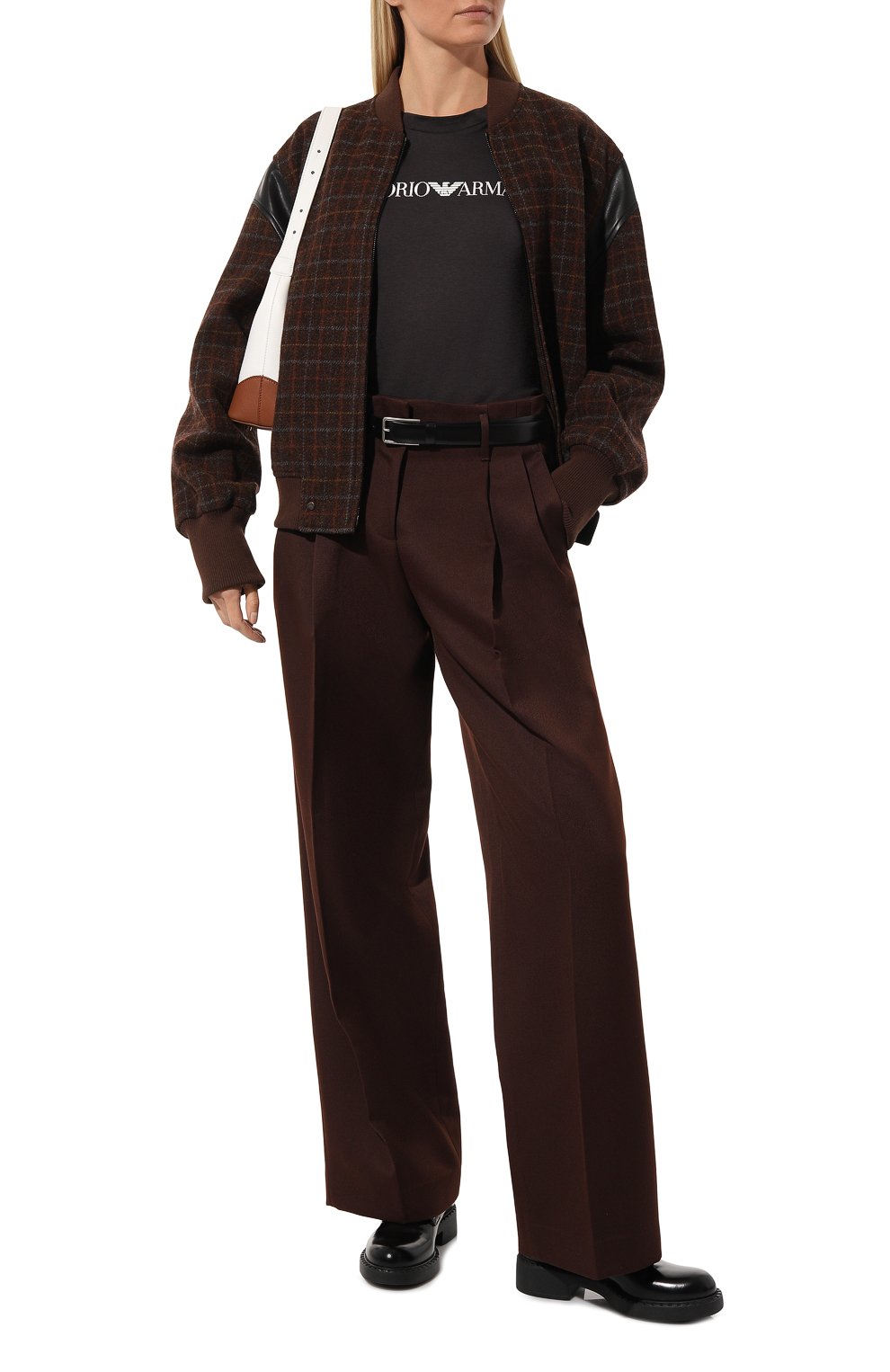 Хлопковая футболка EMPORIO ARMANI темно-синего цвета по цене 11200 руб., арт. 8N2T9C/2J53Z, фото 2 Хлопковая футболка EMPORIO ARMANI, арт. 8N2T9C/2J53Z, фото 2