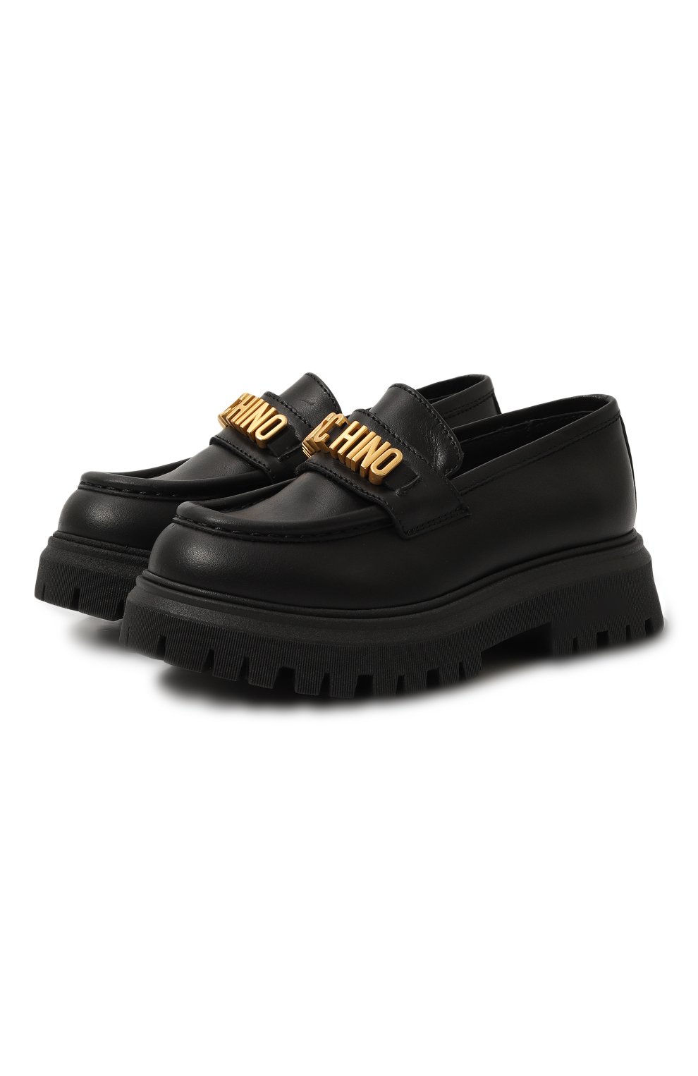 Кожаные лоферы MOSCHINO, арт. 76047/20-27, фото 1