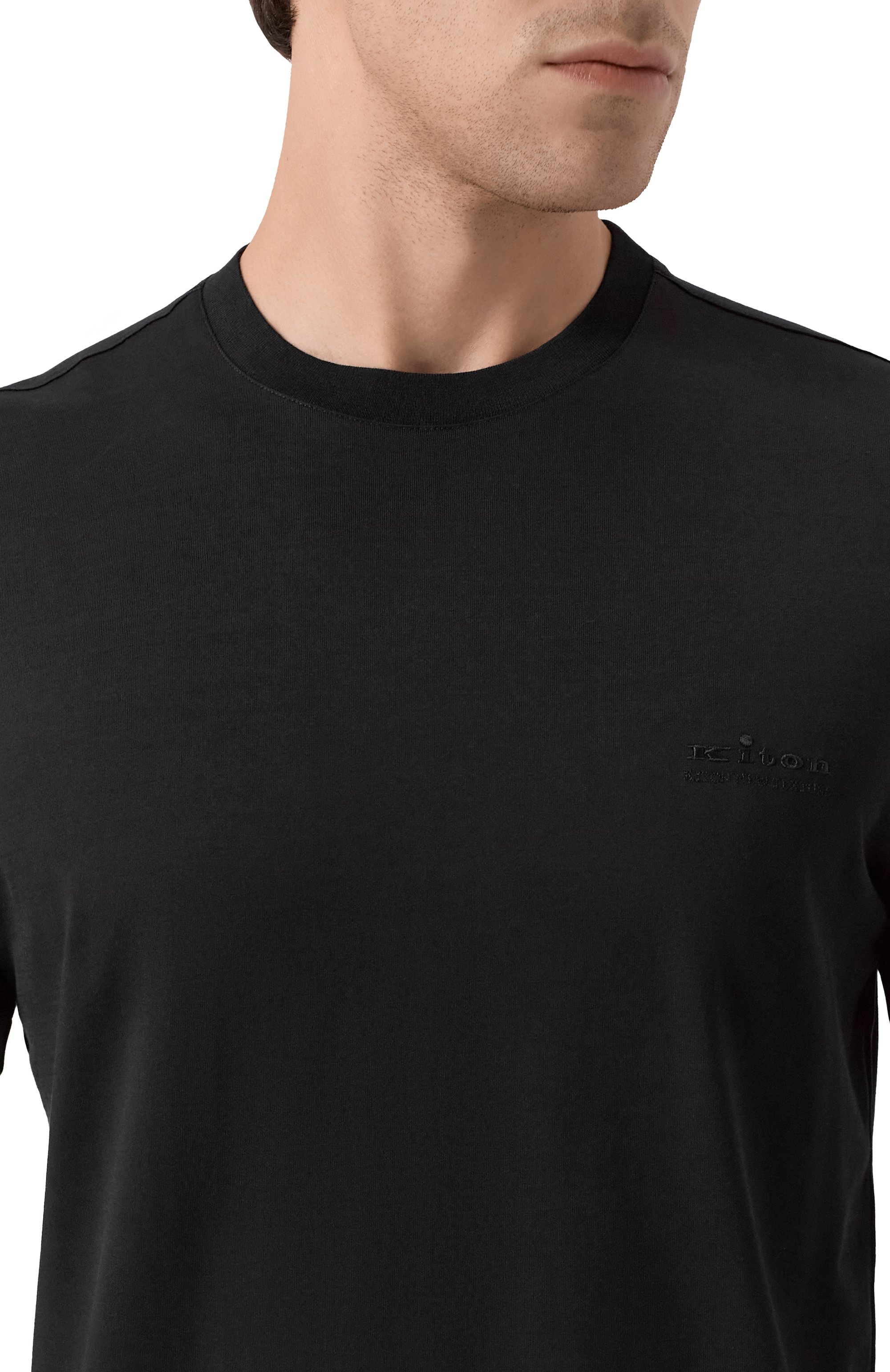 Хлопковая футболка KITON, арт. UMM068804, фото 5
