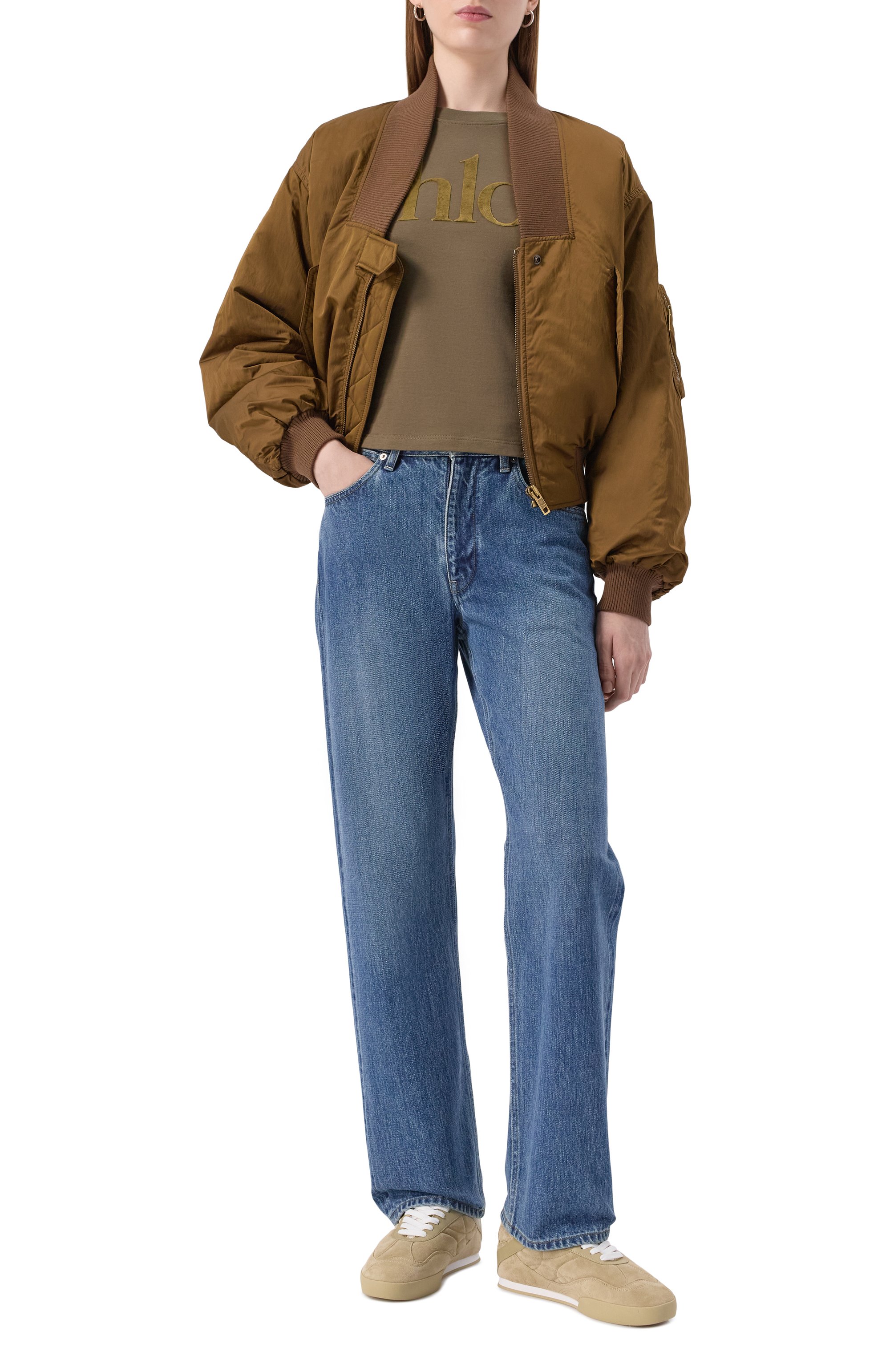 Замшевые кеды kick CHLOÉ, арт. CHC25A07IMS, фото 3