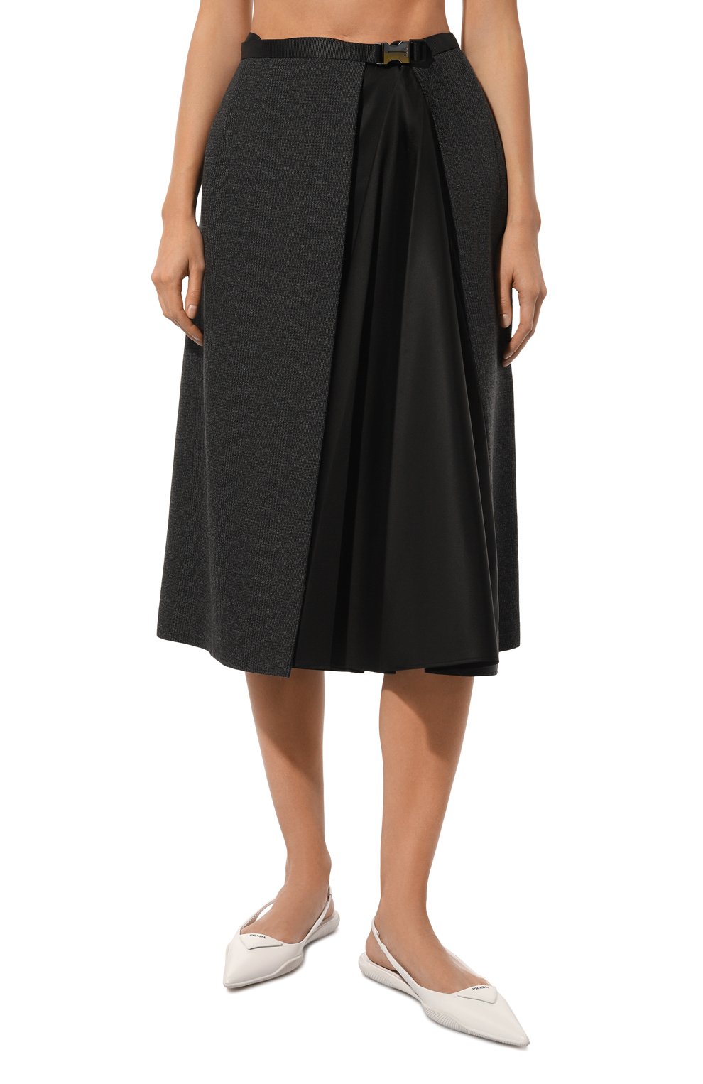 Шерстяная юбка PRADA, арт. P101TH-1Y34-F0806-212, фото 3