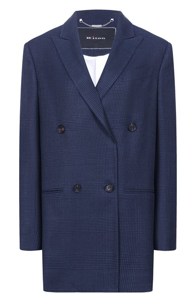 Женский жакет из каше мира и шелка KITON, арт. D54501K0997G