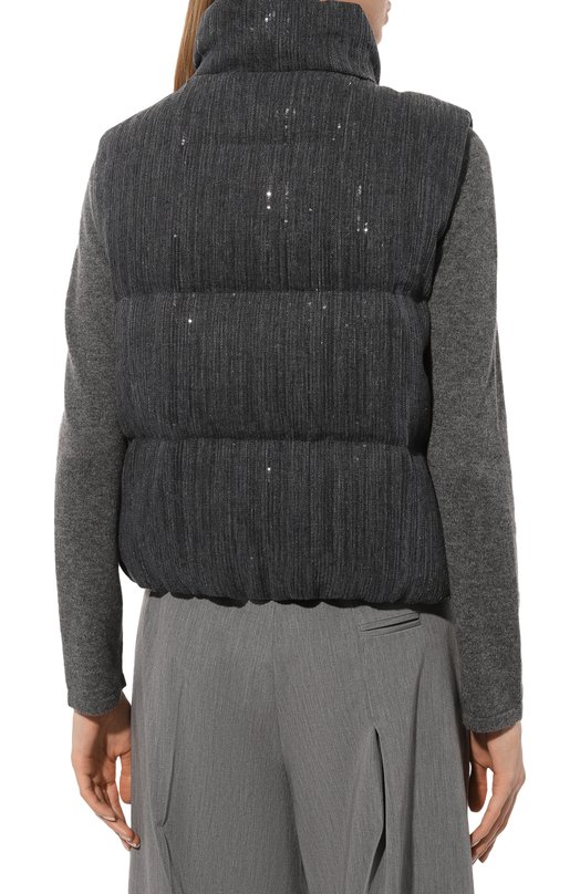 Пуховый жилет Brunello Cucinelli MH5752768 Серый  MH5752768 Фото 4