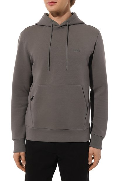 Хлопковое худи BOSS GREEN, арт. 50506130, фото 3