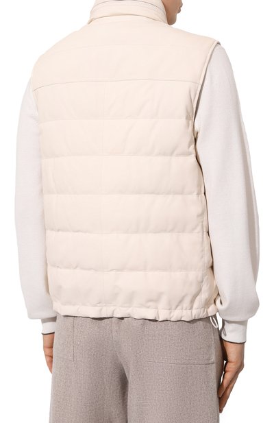 Кожаный жилет BRUNELLO CUCINELLI, арт. MPJER1924, фото 4