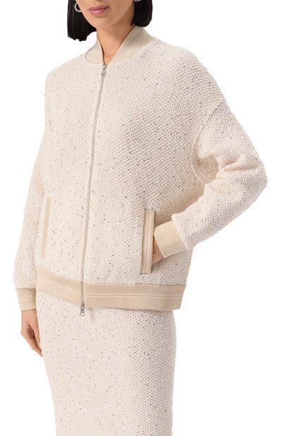 Бомбер из хлопка и вискозы D.EXTERIOR, арт. 60480, фото 3