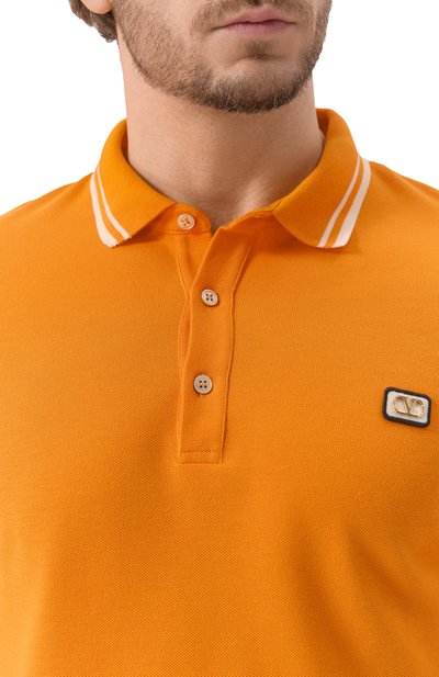 Хлопковое поло VALENTINO, арт. 6V3MH03Y/AQK, фото 5