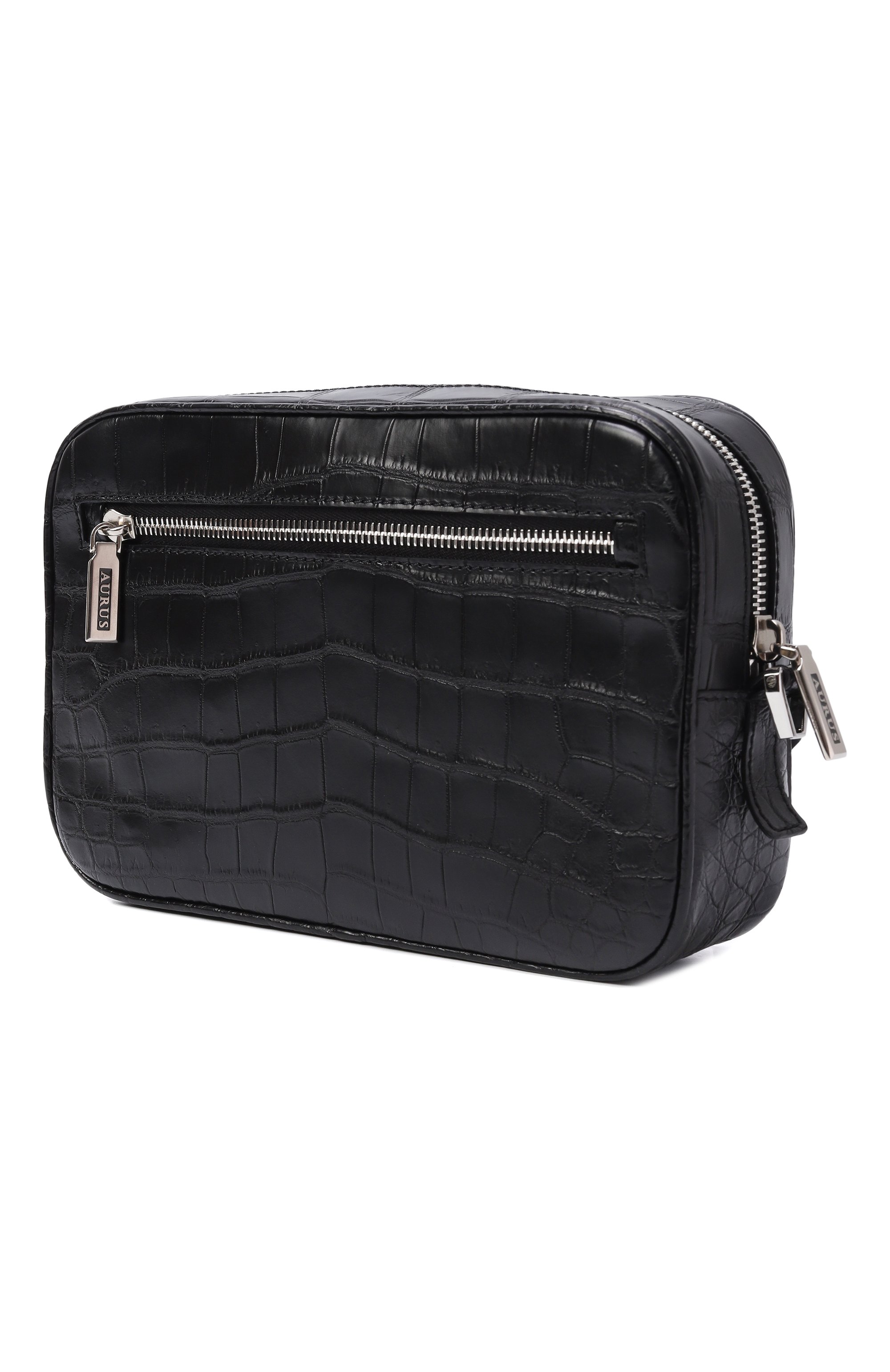 Кожаная борсетка из крокодила AURUS COLLECTION, арт. NS001BKS, фото 2