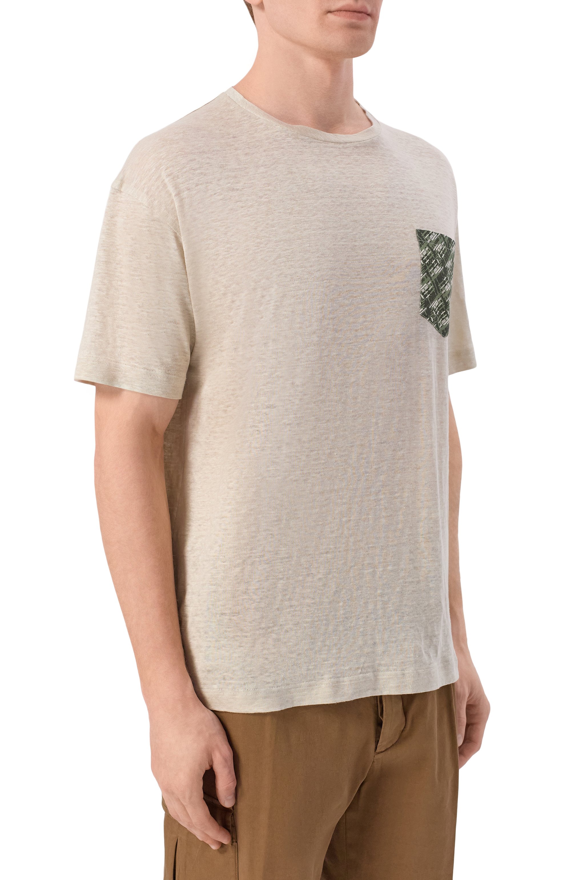 Льняная футболка ZILLI, арт. TSR03RM0900V00000, фото 3