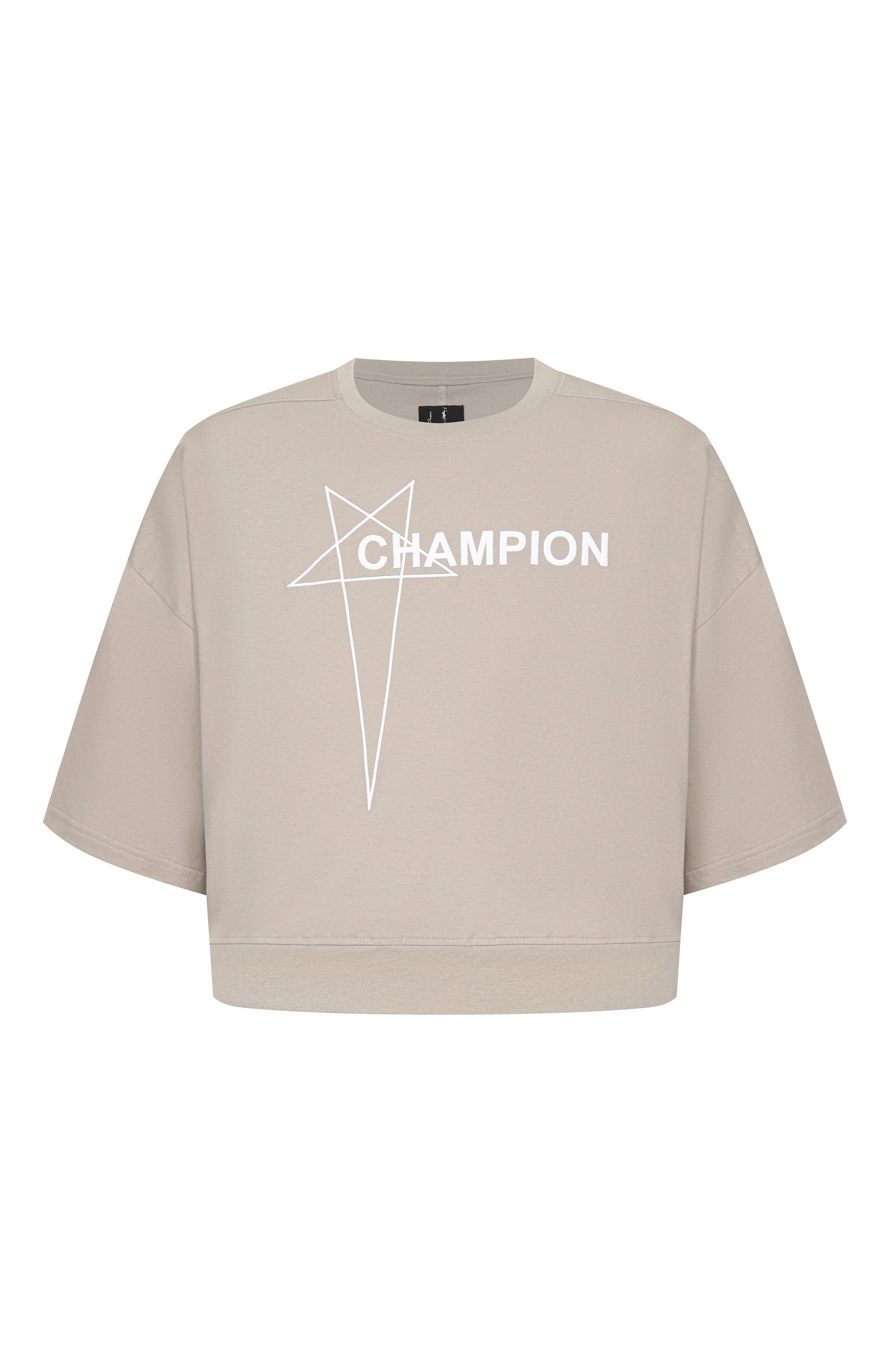 Хлопковая футболка rick owens x champion RICK OWENS, арт. CM01E1677/CHJG, фото 1