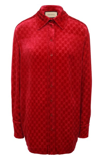 Женская бархатная рубашка GUCCI, арт. 664669 ZAHGE