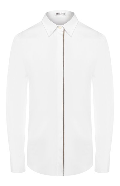 Женская хлопковая рубашка BRUNELLO CUCINELLI, арт. M0091MA906