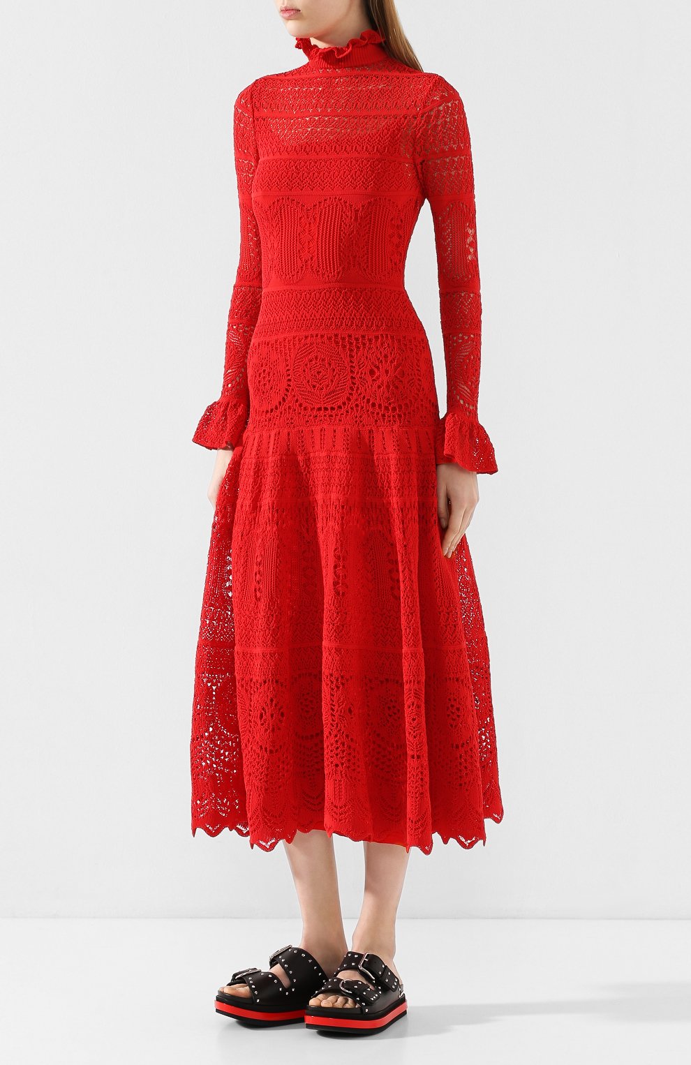 Платье-миди ALEXANDER MCQUEEN, арт. 610733/Q1AMH, фото 3