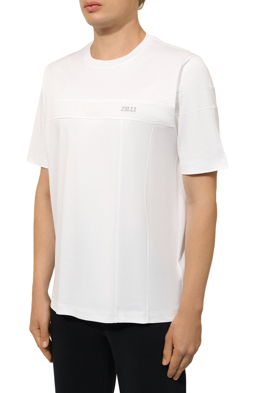 Хлопковая футболка ZILLI, арт. TSR001M0110VZI0P0, фото 3