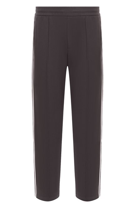 Мужские хлопковые брюки EMPORIO ARMANI темно-серого цвета, арт. EM001111/AF13488 | Ф�ото 1 (Автоматизация ТО: Проставлено; Материал внешний: Хлопок; Автоматизация состава: Проставлено; Длина (брюки, джинсы): Стандартные)