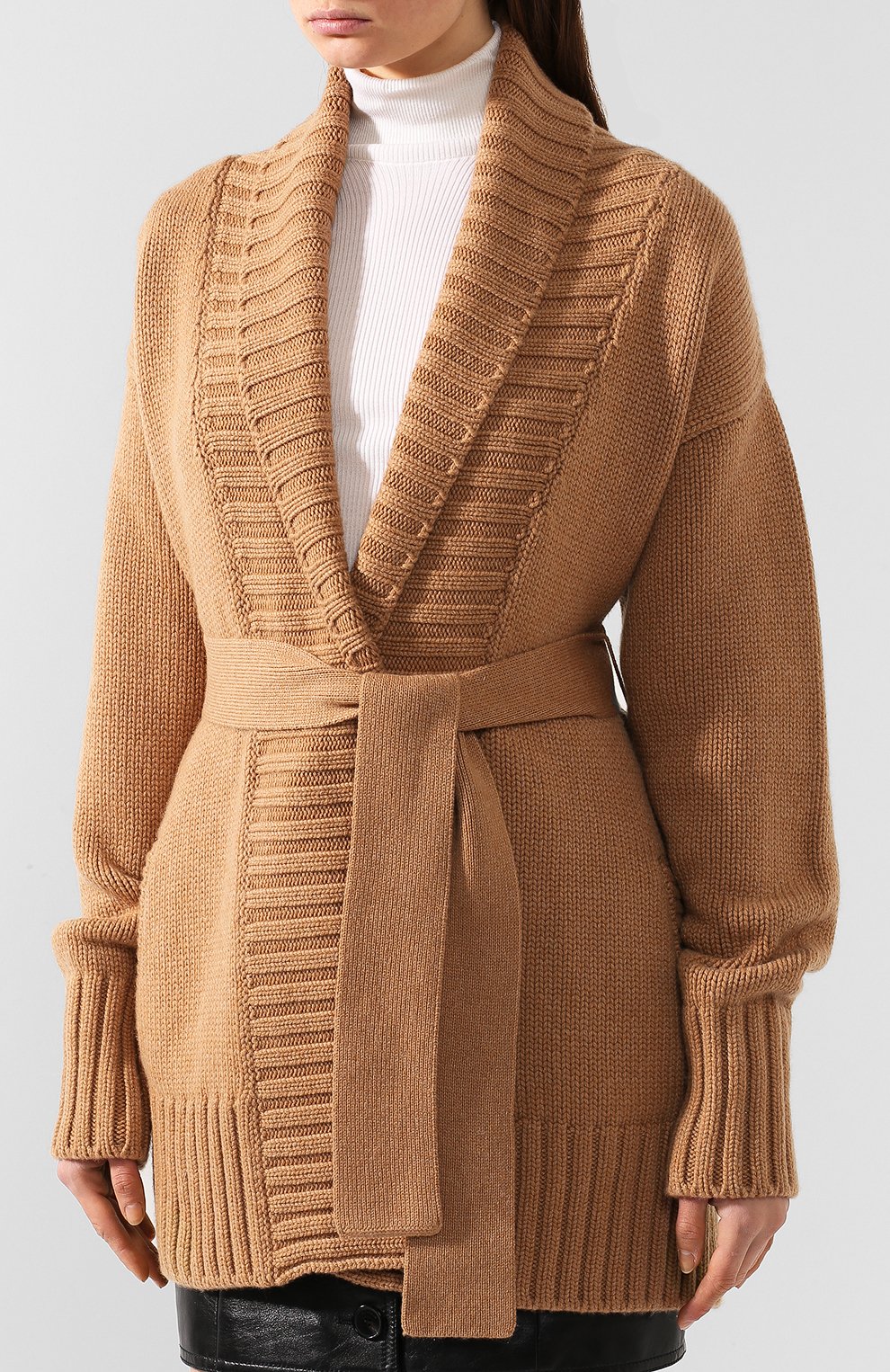 Кашемировый кардиган DOLCE & GABBANA бежевого цвета по цене 267500 руб., арт. FX502T/JAWPV, фото 3 Кашемировый кардиган DOLCE & GABBANA, арт. FX502T/JAWPV, фото 3