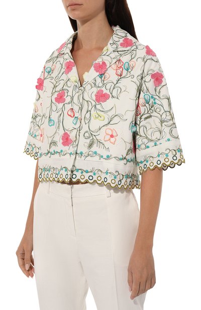 Хлопковый жакет ELIE SAAB, арт. J0017N, фото 3