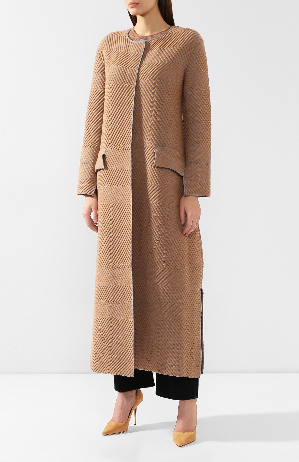 Кардиган из смеси шерсти и кашемира GIORGIO ARMANI, арт. 6GAL02/AM15Z, фото 3