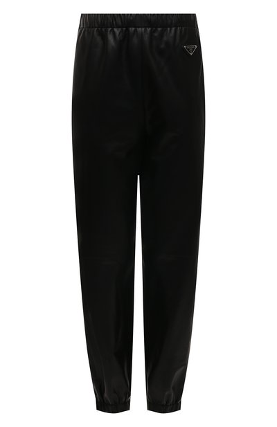 Женские кожаные джоггеры PRADA, арт. 52511-1WDV-F0002