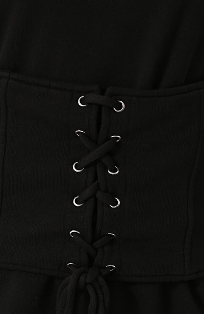 Хлопковый пуловер с круглым вырезом и шнуровкой RTA, арт. WF7KS-828N0IR, фото 5