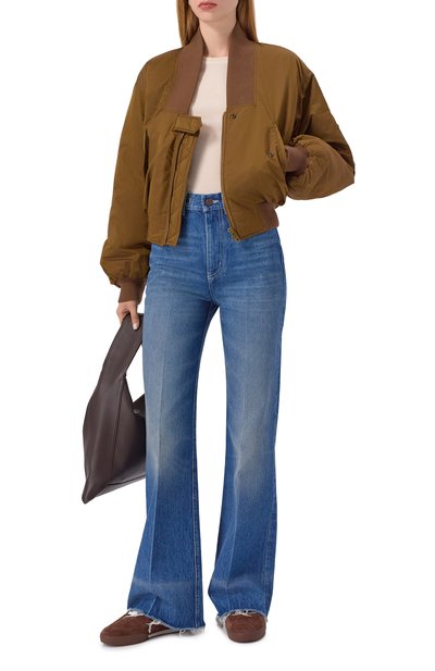 Бомбер CHLOÉ светло-коричневого цвета по цене 299500 руб., арт. CH25AVE16113, фото 2 Бомбер CHLOÉ, арт. CH25AVE16113, фото 2