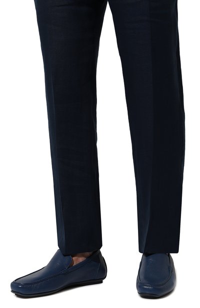 Кожаные мокасины ARTIOLI темно-синего цвета по цене 137000 руб., арт. 882/BIS/S0FT KID, фото 3 Кожаные мокасины ARTIOLI, арт. 882/BIS/S0FT KID, фото 3