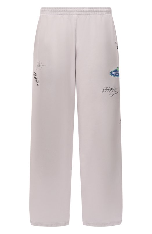 Хлопковые брюки Balenciaga 846917/TTVE4 Серый 846917/TTVE4