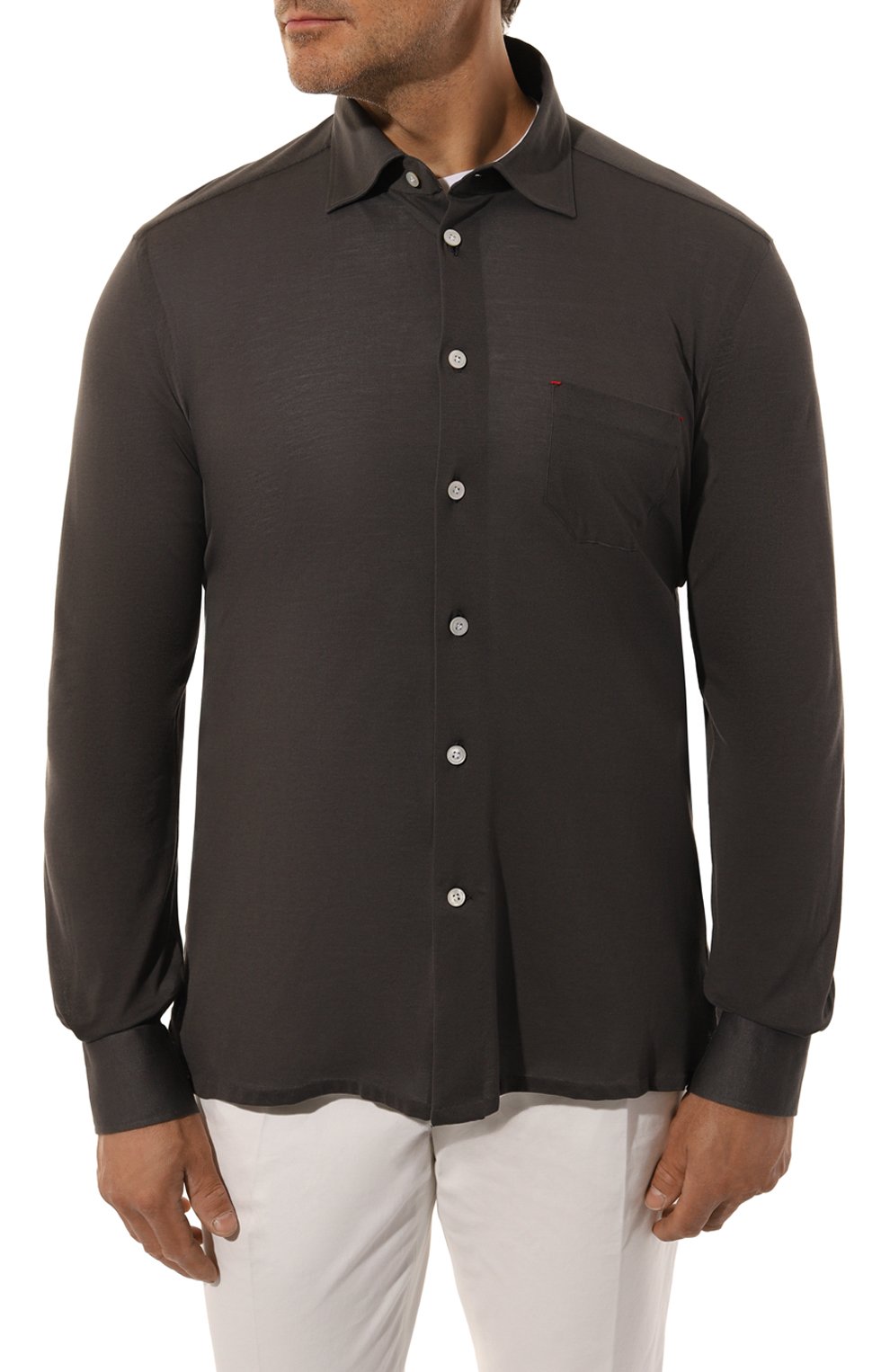 Хлопковая сорочка KITON, арт. UMCNERH08837, фото 3