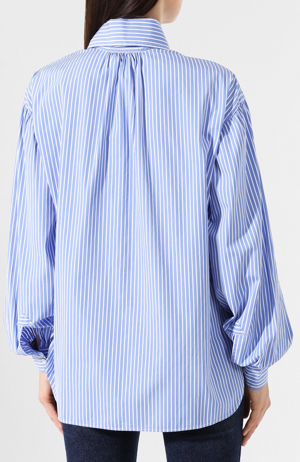 Хлопковая рубашка POLO RALPH LAUREN голубого цвета по цене 13550 руб., арт. 211765037, фото 4 Хлопковая рубашка POLO RALPH LAUREN, арт. 211765037, фото 4