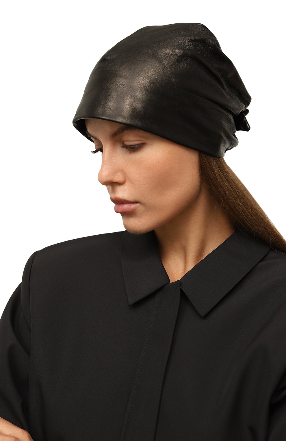 Кожаная шапка GIORGIO ARMANI, арт. 797325/3F508, фото 2