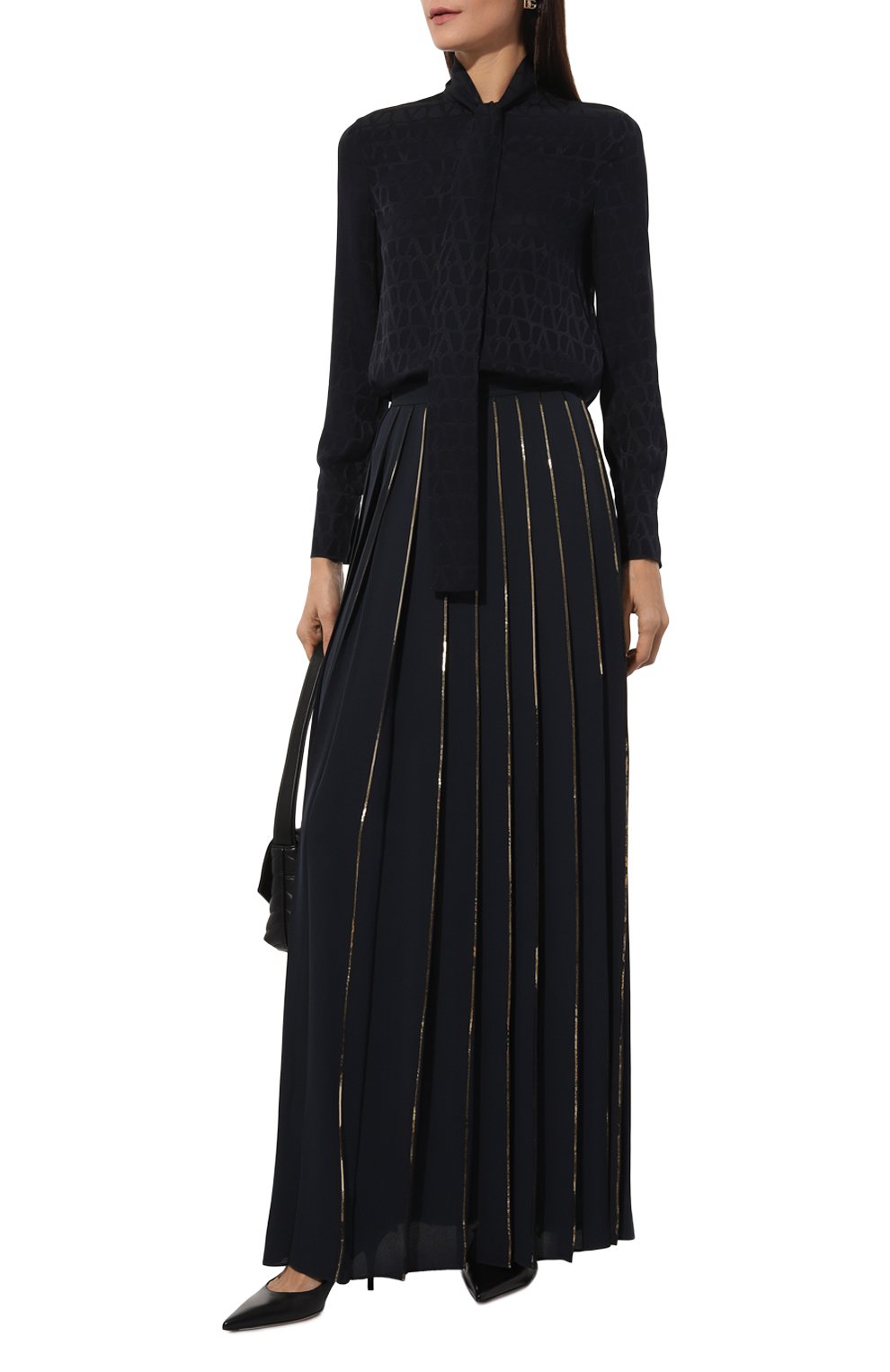 Шелковая юбка VALENTINO, арт. 5B3RABT01CC, фото 2